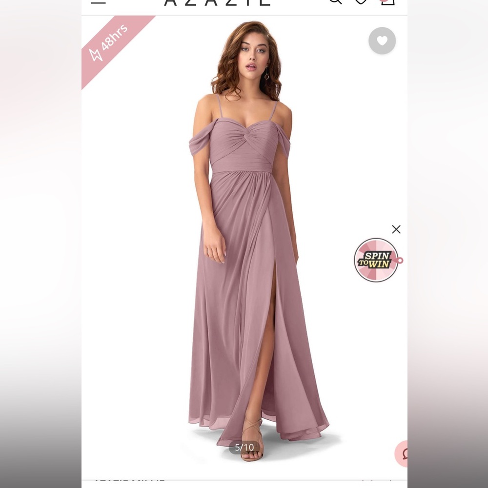 Azazie Millie Dress - dusty rose size 4